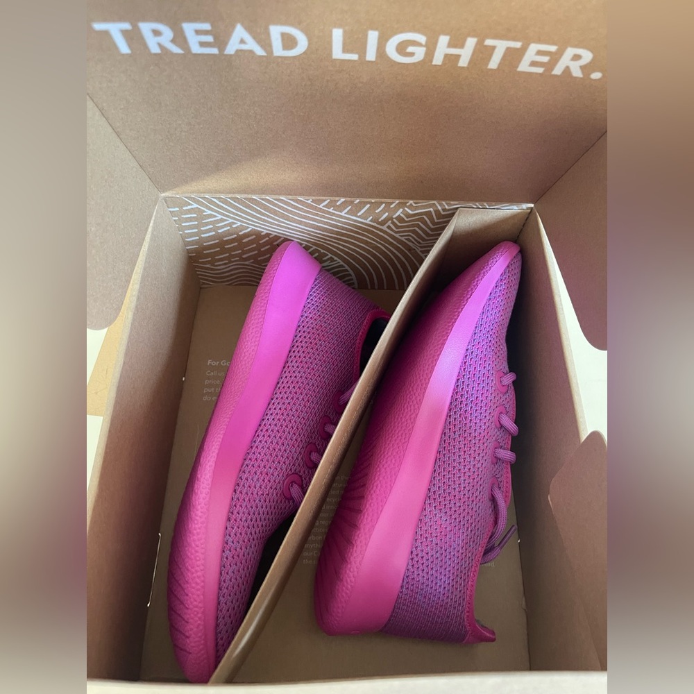 Allbirds Women's Fuchsia Sneakers - Picture 2 of 3